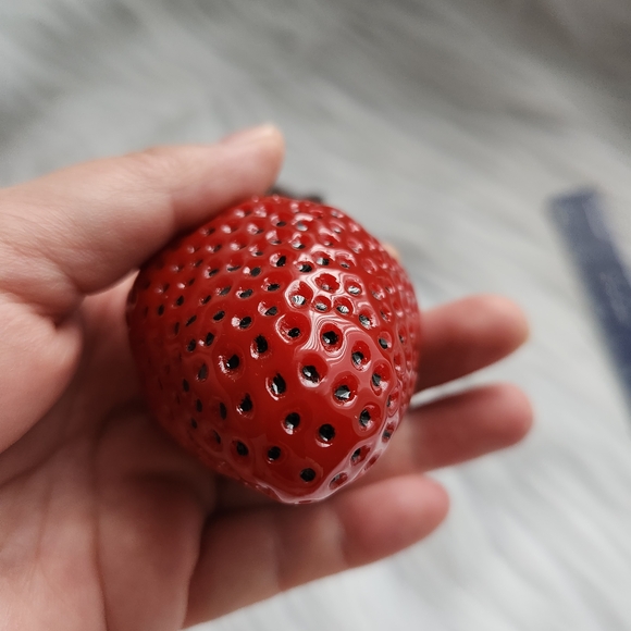 Large Red Strawberry Keychain/bag Charm - Picture 8 of 8
